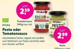 Denns BioMarkt PPURA Pesto oder Tomatensauce Angebot
