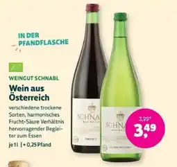 Denns BioMarkt Weingut Schnabl Wein aus Österreich Angebot