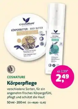 Denns BioMarkt COSNATURE Körperpflege Angebot