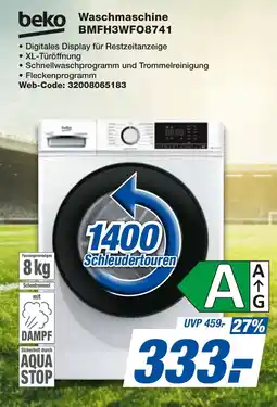 expert Techno Land beko Waschmaschine BMFH3WF08741 Angebot