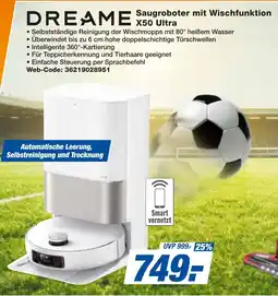 expert Techno Land DREAME Saugroboter mit Wischfunktion X50 Ultra Angebot