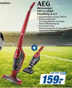 expert Techno Land AEG Akkusauger CX7-2-45AN Flexibility 2-in1 Angebot