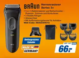 expert Techno Land BRAUN Herrenrasierer Series 3+ Angebot