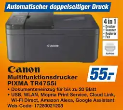 expert Techno Land Canon Multifunktionsdrucker PIXMA TR4755i Angebot