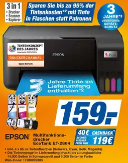 expert Techno Land EPSON Multifunktionsdrucker EcoTank ET-2864 Angebot