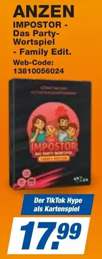 expert Techno Land ANZEN IMPOSTOR - Das Party- Wortspiel - Family Edit. Angebot
