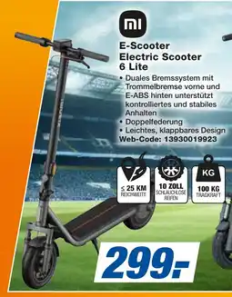 expert Techno Land Xiaomi E-Scooter Electric Scooter 6 Lite Angebot