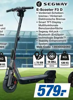 expert Techno Land SEGWAY E-Scooter F3 D Angebot
