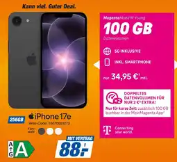 expert Techno Land iPhone 17e + MagentaMobil M Young 100 GB Angebot