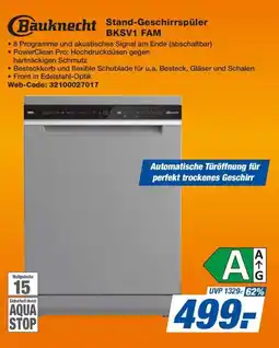 HEM Expert Bauknecht Stand-Geschirrspüler BKSV1 FAM Angebot
