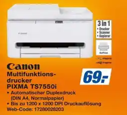 HEM Expert Canon Multifunktionsdrucker PIXMA TS7550i Angebot