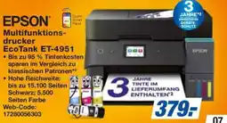 HEM Expert EPSON Multifunktionsdrucker EcoTank ET-4951 Angebot