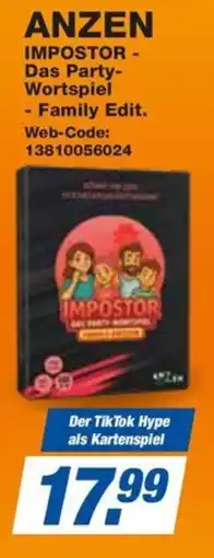 HEM Expert ANZEN IMPOSTOR - Das Party- Wortspiel - Family Edit. Angebot