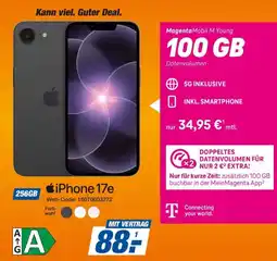 HEM Expert iPhone 17e + Magenta Mobil M Young 100GB Angebot