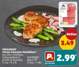 PENNY Mühlenhof frische schweine-medaillons Angebot
