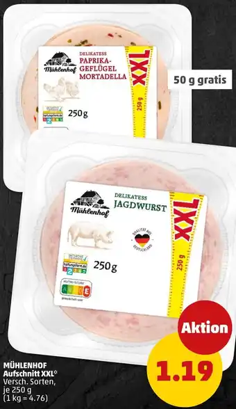 PENNY Mühlenhof aufschnitt XXL Angebot
