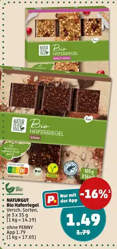 PENNY Naturgut bio haferriegel Angebot