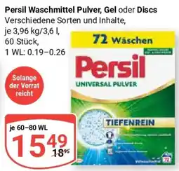Globus Persil Waschmittel Pulver, Gel oder Discs Angebot