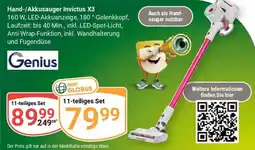 Globus Genius Hand-/Akkusauger Invictus X3 Angebot