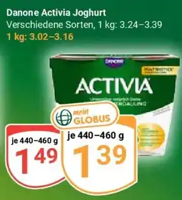 Globus Danone Activia Joghurt Angebot