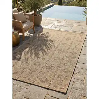 Netto Marken-Discount Teppich Outdoor KASBERG in Schwarz, im Vintage-Stil, 200 x 290 cm Angebot