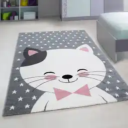 Netto Marken-Discount Spielteppich TASNA in Rosa, mit Katzen-Motiv, 160 x 230 cm Angebot