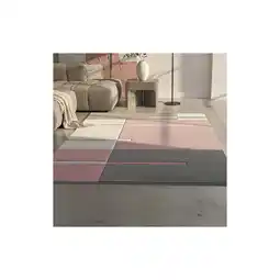 Netto Marken-Discount Teppich Kurzflor LATEMAR in Rosa, kariert, 240 x 340 cm Angebot