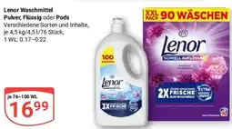 Globus Lenor Waschmittel Pulver, Flüssig oder Pods Angebot