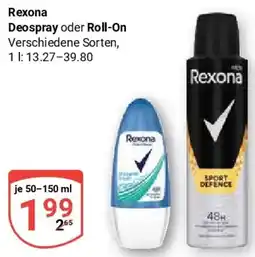 Globus Deospray oder Roll-On Angebot