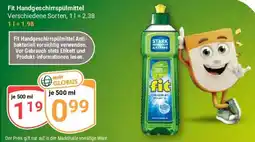 Globus Fit Handgeschirrspülmittel Angebot