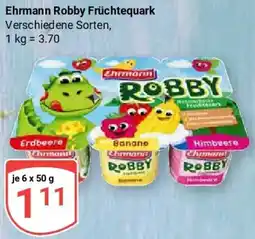 Globus Ehrmann Robby Früchtequark Angebot