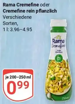 Globus Rama Cremefine oder Cremefine rein pflanzlich Angebot