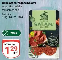 Globus Billie Green Vegane Salami oder Mortadella Angebot