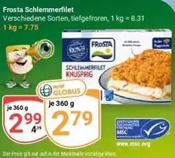 Globus Frosta Schlemmerfilet Angebot
