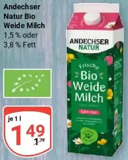 Globus Andechser Natur Bio Weide Milch Angebot