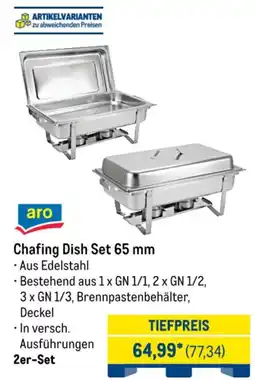 METRO aro Chafing Dish Set 65 mm Angebot