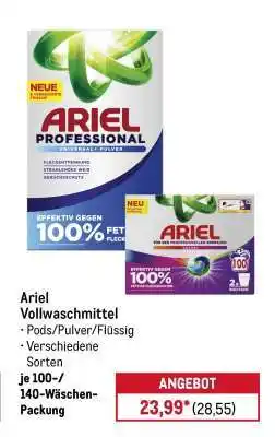 METRO Ariel Vollwaschmittel Angebot