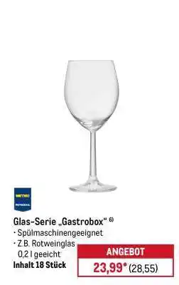 METRO METRO Glas-Serie „Gastrobox“ Angebot