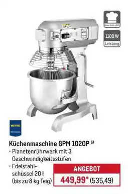 METRO Küchenmaschine GPM 1020P Angebot