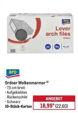 METRO Ordner Wolkenmarmor Angebot