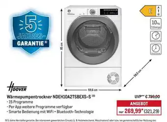 METRO Wärmepumpentrockner NDEH10A2TSBEXS-S Angebot