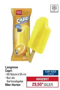 METRO Langnese Capri Angebot