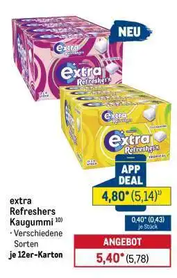 METRO extra Refreshers Kaugummi Angebot