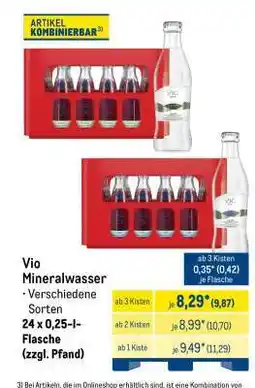 METRO ViO Mineralwasser Angebot