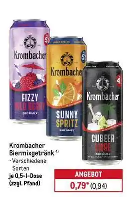METRO Krombacher Biermixgetränk Angebot