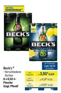 METRO Beck's Angebot