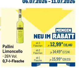 METRO Pallini Limoncello Angebot