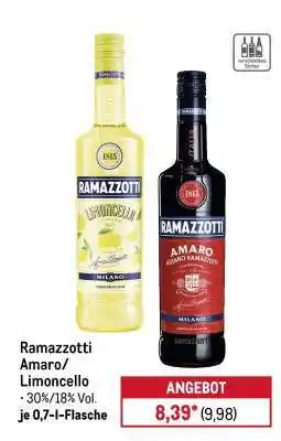 METRO Ramazzotti Amaro/Limoncello Angebot