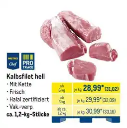 METRO Kalbsfilet hell Angebot