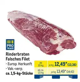 METRO Rinderbraten Falsches Filet Angebot